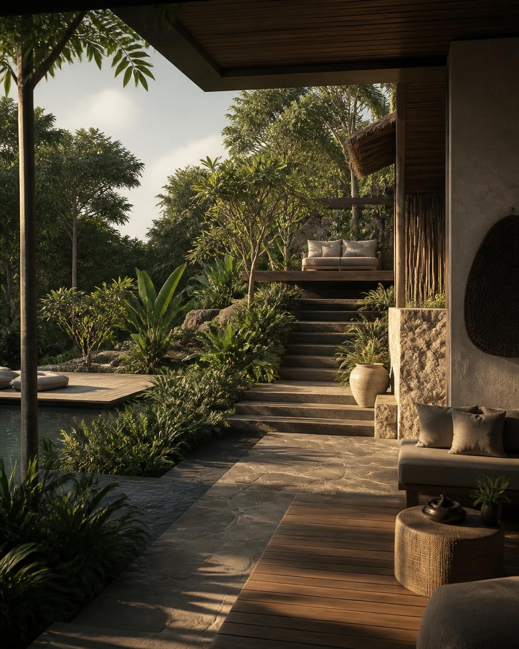 Jardins et terrasses tropicales imaginés pour KOKOON House