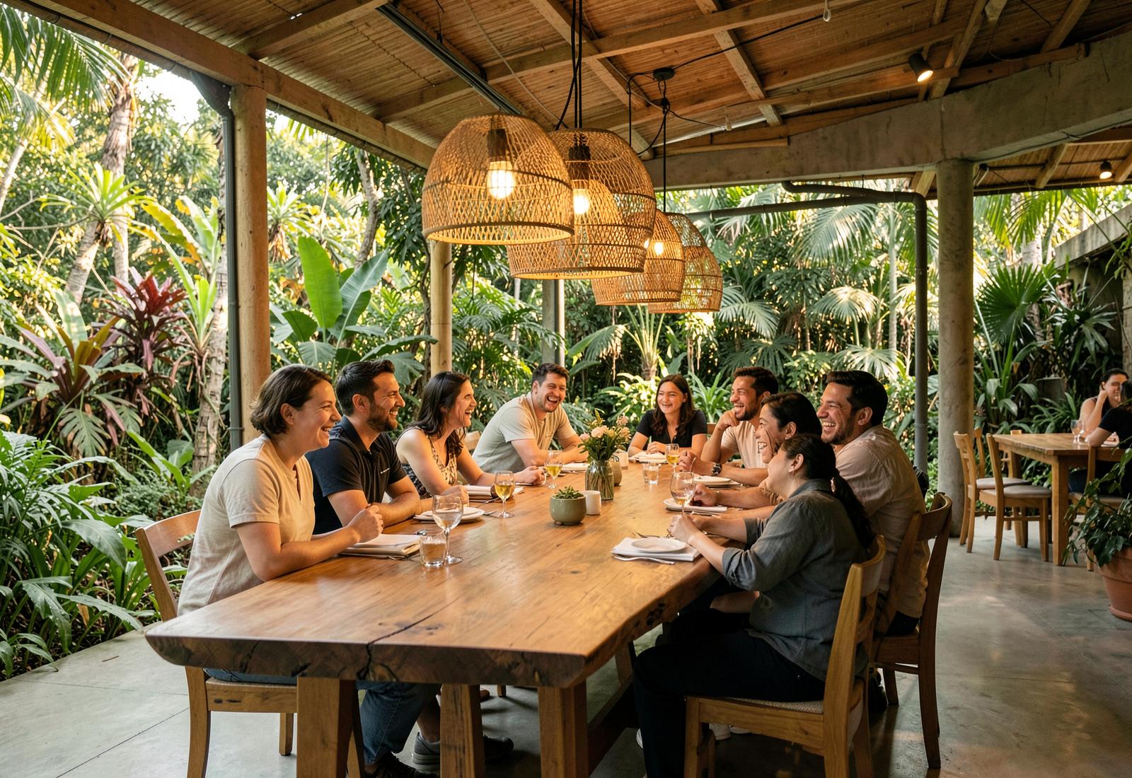 Projection de la vie collective et gastronomique à KOKOON House