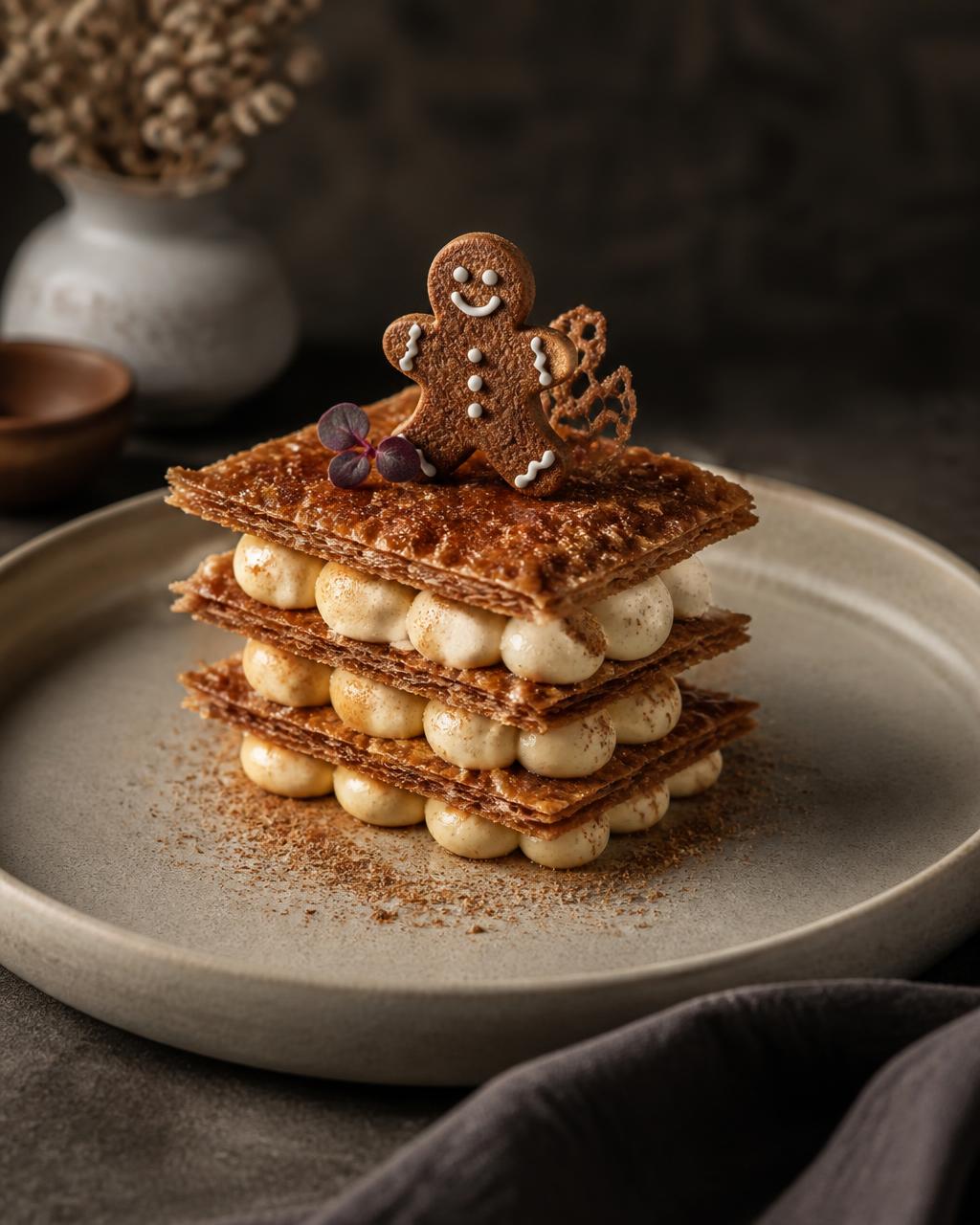 Mille-feuille au pain d'épices